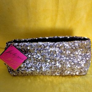 Victoria Secret Gold sequin clutch purse
